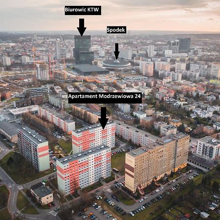 Katowice Apartament Spodek Modrzewiowa 24 Lejlighed Eksteriør billede